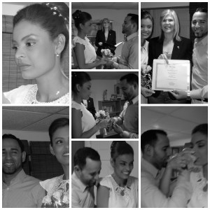  Imágenes de una sencilla y emotiva ceremonia, de una linda pareja venezolana que viajó a New York, especialmente para casarse. 